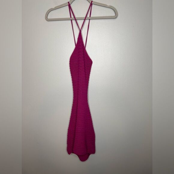 Fashionnova Crochet Mini Dress - Picture 1 of 3